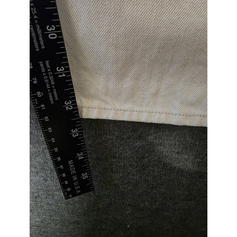 7 For All Mankind Jeans Women 30 Luxe Performance Slimmy Mid Rise Off Whit Cream - Picture 4 of 9